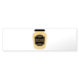 CafePress Mustard Jar Bumper Sticker Sticker (Bumper 50 pk)
