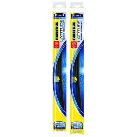 Rain-X 5079279-2 Latitude 2-in-1 22” Water Repellency Wiper Blade (2 Pack)