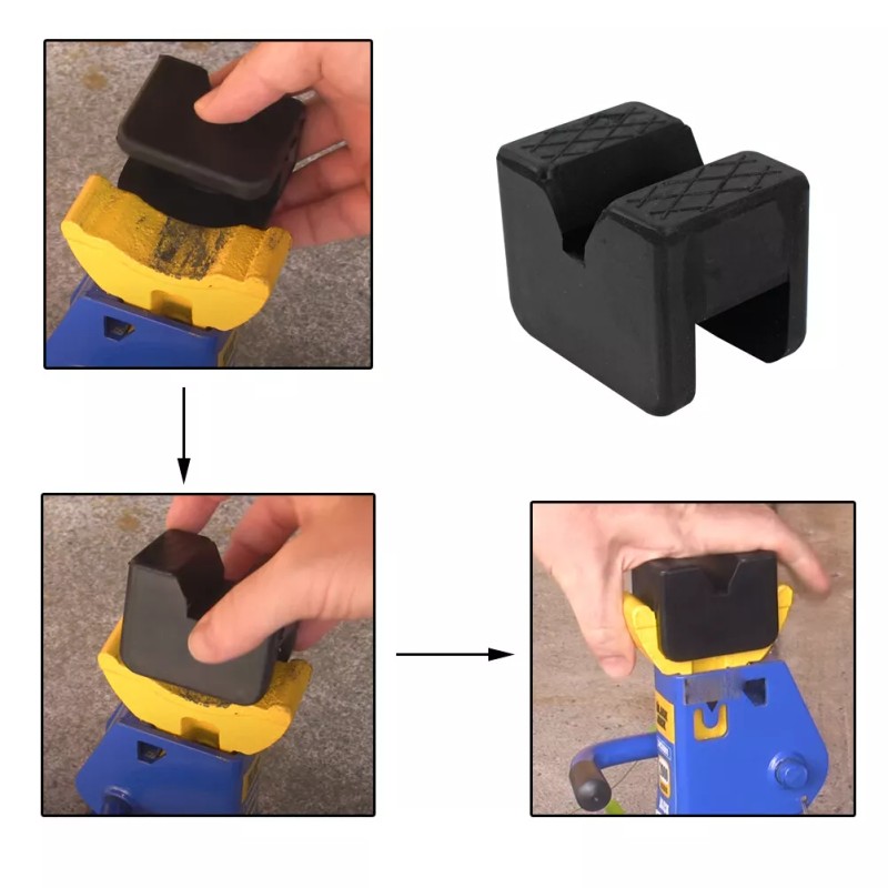 XUKEY 2x Axle Jack Stand Pad Adaptor Sill Damage Protector
