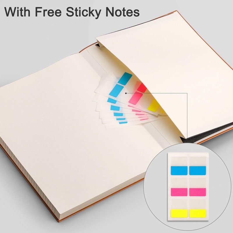 EMSHOI B5 Notebook Lined Journal, 204 Numbered Pages, Extra Large