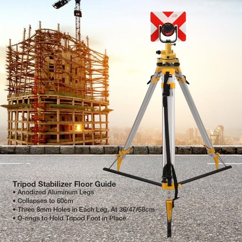 Foldable Tripod Stabilizer Floor Guide - Lightweight Leveling Kit with