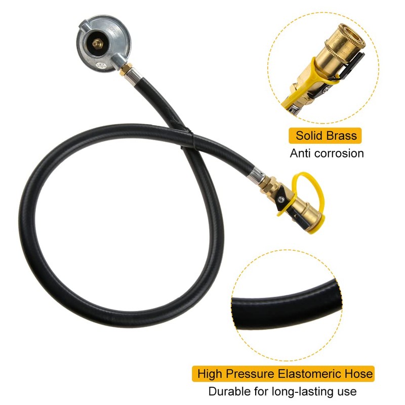Hicello Low Pressure 1LB Propane Tank Gas Regulator Valve with