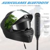 MOCOERL Casco Integral para Moto Certificado Dot con Bluetooth Puede