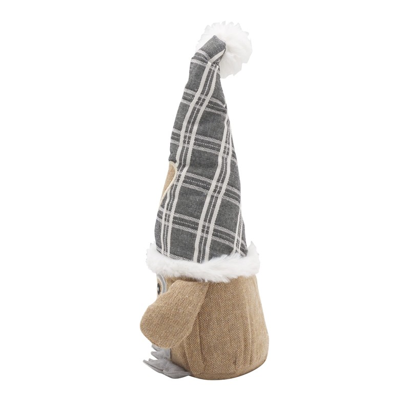 Elements 5x5x11.8 Inch Brown Owl with Hat Weighted Fabric Door