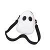Ghost Crossbody Shoulder Strap PU Leather Gothic Zip Bag (Black),