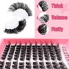 DIY Eyelash Extensions Set, 8-16 mm, Mixed Fluffy Eyelashes, Individual