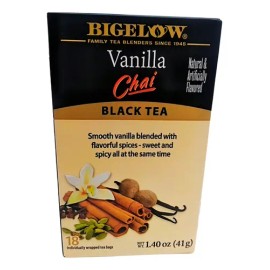 Bigelow - Té Bigelow Vanilla Chai 18 Saquitos Vainilla Negro 41g - 41g | Negro - Top Quality