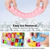 Humbee Ice Cube Tray, Soft Silicone Ice Tray with Lid,