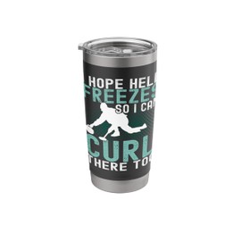 Curling Sport Team Player Curling Coaches Curling Stainless Steel Insulated Tumbler