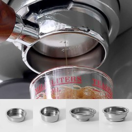 58mm 1 Cup Stainless Steel Pressurized Coffee Filter Basket Replacement Parts
