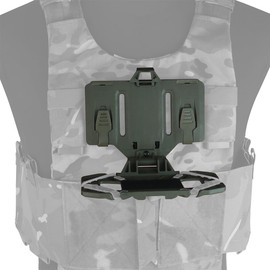 SINAIRSOFT Tactical Vest Phone Holder MOLLE Plate Carrier Phone Mount Folded Navigation Board (Ranger Green)