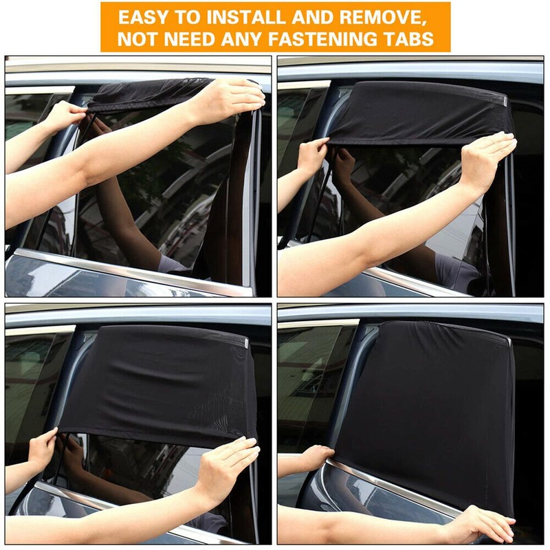Car Window Shade for Baby, 2 Pcs Universal Auto Rear