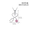AOBOCO Sterling Silver Stethoscope Necklace Infinity Heart Pendant Doctor Nurse