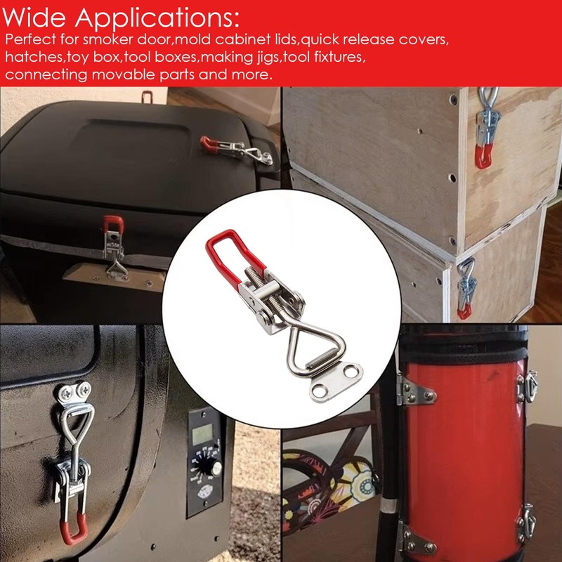 HLGHLG Heavy Duty Toggle Clamp Latch 220LB (100kg) Holding Capacity,