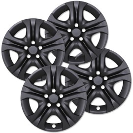 AUTOFREE 17” Wheel Rim Cover for Toyota RAV4 2013-2018,Snap on Design Hubcaps Fit for Steel Wheels,PP Material Hub caps-17 Inch Black Matte