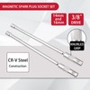 CCLIFE 2-Piece Magnetic Spark Plug Wrench 3/8 Inch Spark Plugs