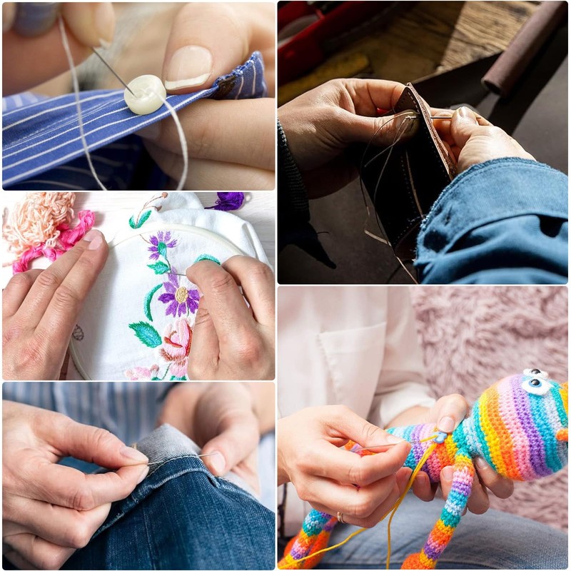 30 Pcs Hand Sewing Needles, Assorted Sizes Embroidery Mending Craft