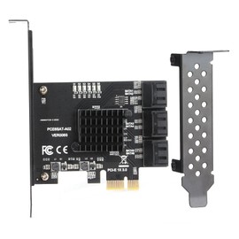 Hard Disk Expansion Card 6.0 Gbps PCIE to SATA 6G 6 Ports Convertor Interface Hub Adapter