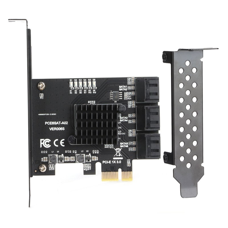 Hard Disk Expansion Card 6.0 Gbps PCIE to SATA 6G