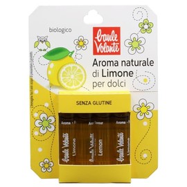 Baule volante Aroma di limone biologico per dessert - Olio essenziale di limone da agricoltura biologica - Perfetto per torte, biscotti, creme e preparazioni dolci