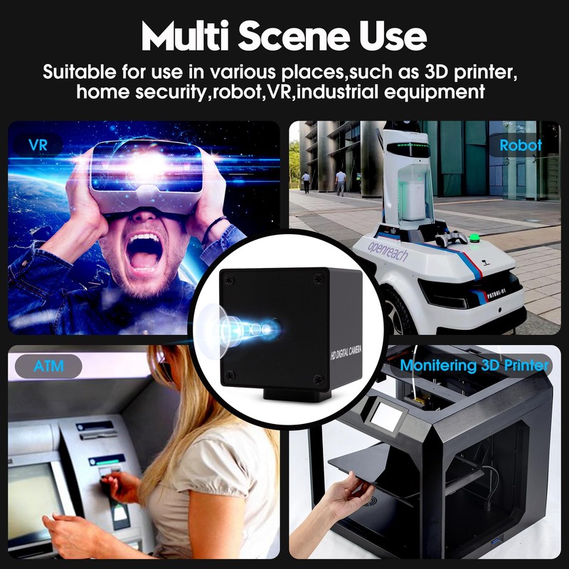 ELP 16MP USB Camera Auto Focus 68 Degree No Distortion