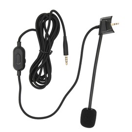 Cantilever Microphone Cable Earphone Audio Cable with Volume Control Mute Switch