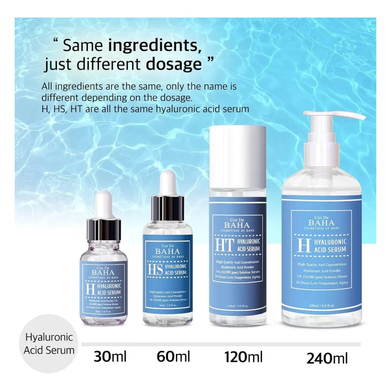 Cos De Baha Suero Ácido Hialurónico Puro Hidratante 1 Oz