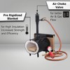 Portable Propane Forge Single Burner with One Side Brick Door,
