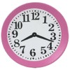 Melody Jane Dolls House Miniature Accessory Kitchen Wall Clock Pink