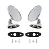 Pair(2) Chrome Door Mirrors Outside Exterior Rearview Compatible With 1966-1975