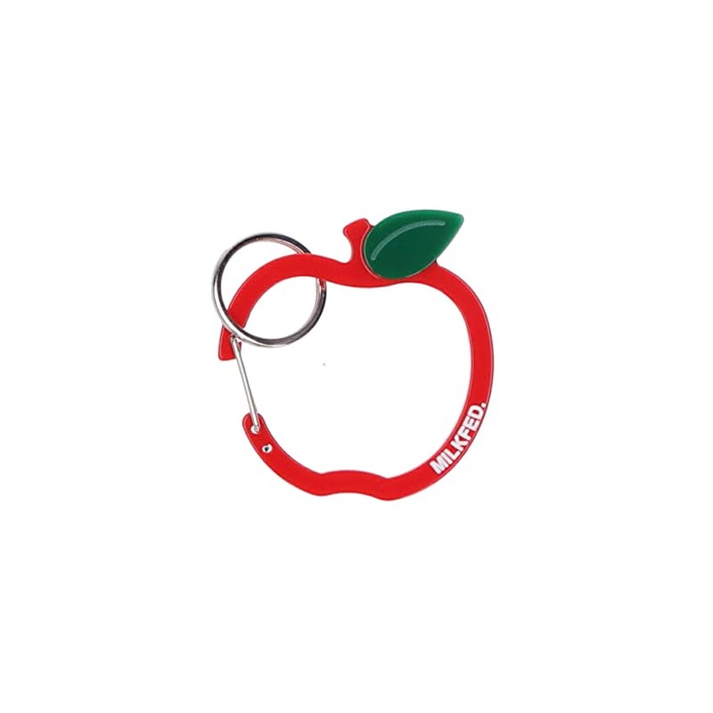 MILKFED. (ミルクフェド) Keychain Apple Carabiner Women, red, Free size