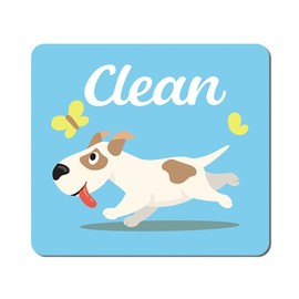 Umtiti 1.5mm Thick Clean Dirty Sign Magnet for Dishwasher, Laundry Machine, Refrigerator - Reversible Kitchen Dish Washer Sign, Double Sided With Bonus Magnetic Plate, Dog