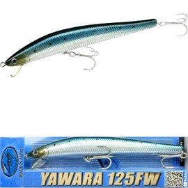 LUCKY CRAFT Flash Minnow 125 YAWARA Saltwater Lure Minnow Sea Bass Chinu Millet Flounder Fishing Lure (with Scale, 7714 Metallic Sardine, 125FW)