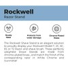 Rockwell Razors White Chrome Plated Safety Razor Stand for Rockwell