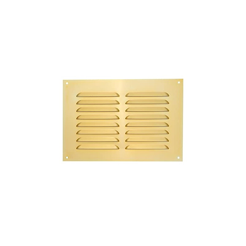 TIMCO 1224BA Brass Timloc 9x6 Metal Internal Louvre Grille Vent