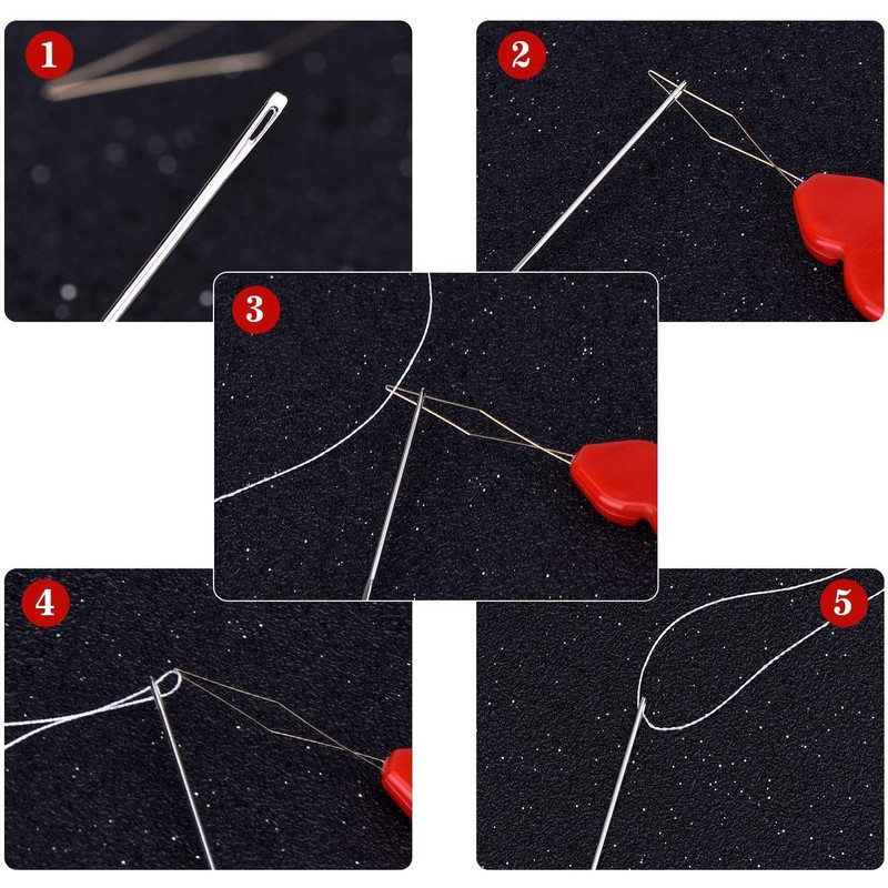 Needle Threaders 20 PCS Hand Sewing Plastic Brass Wire Gourd