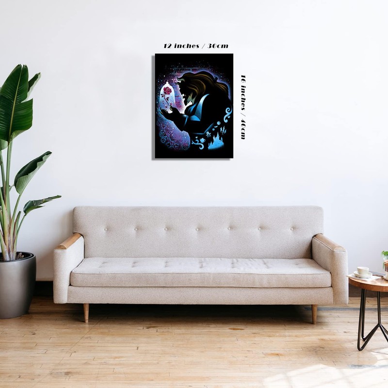 Diamond Art Beauty and Beast Diamond Painting Belle, 5D Full