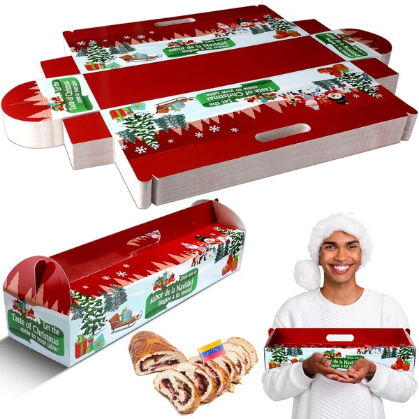 Cholemy 50 Pcs Christmas Ham Bread Box Container 18" x