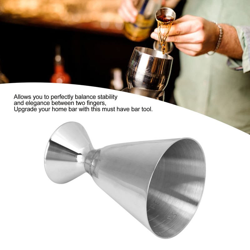 Bar Jigger, multifunktionaler Edelstahl Cocktail Jigger Unzenbecher Bar Messwerkzeug Zubehör