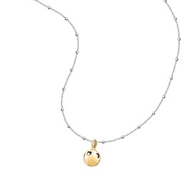 Morellato SAQE43 Steel Brass Gold IP Talisman Necklace, Alloy Steel, Crystal
