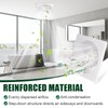 PTLEVYN Bathroom Exhaust Fan Cover White Matte Bathroom Ceiling Fan