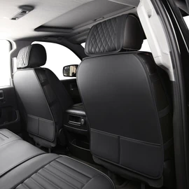JOJOBAY Chevy Silverado Seat Covers,GMC Sierra Seat Covers,Custom Fit 2007-2024 1500 2500HD 3500HD Crew Double Extended Regular Cab,LT LZT RST Trail Boss(Front Pair,Black)