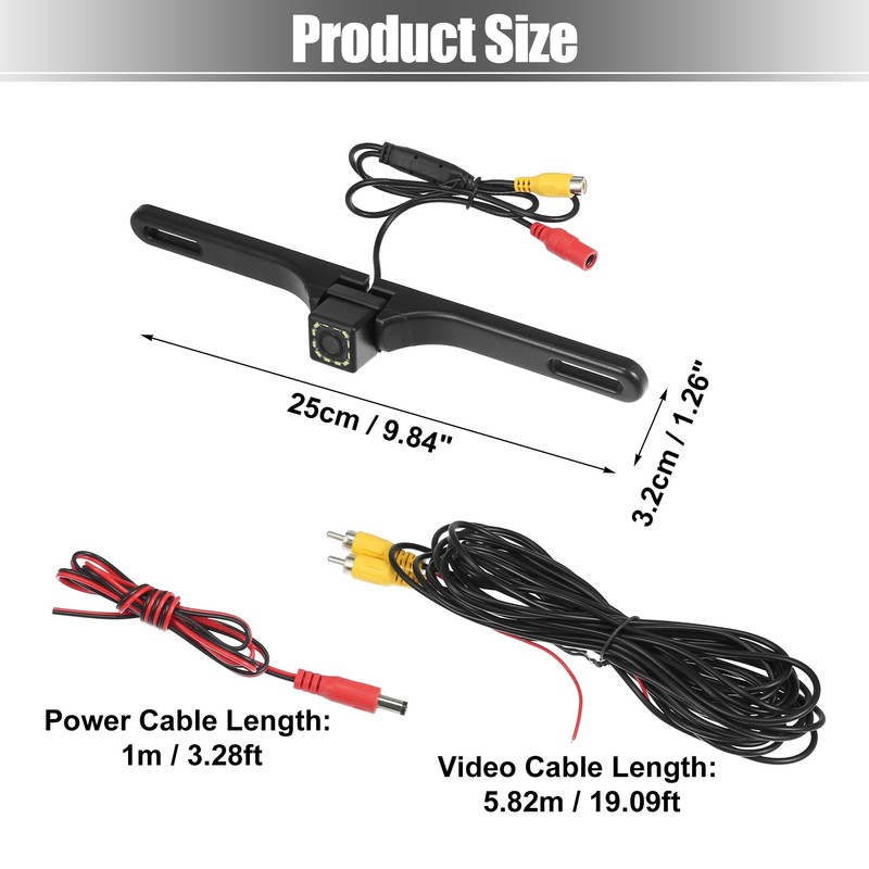 X AUTOHAUX HD Backup Camera for Trucks License Plate Backup