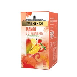 Twinings - Mango & Strawberry Envelope 4 x 20 (Total 80 tea bags) - Fruit & Herbal Infusions