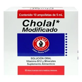 Cholal Modificado Caja Con 10 Ampolletas De 5 Ml