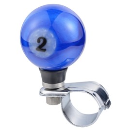 Arenbel 2 Billiard Steering Wheel Booster Knob Car Turning Spinner Assist Grip Handle Fit Most Vehicles Trucks Boats, Blue