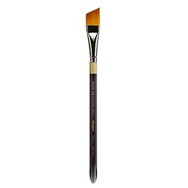 KINGART Premium Original Gold 9400A-5/8 Angular Shader Series Artist Brush, Golden Taklon Synthetic Hair, Short Acrylic Handle, for Acrylic, Watercolor, Oil and Gouache Painting, Size 5/8"