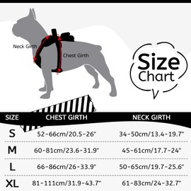 Hjumarayan Dog Harness for Medium Dogs, Labrador Golden Retriever Harness with Handle, Chest Harness Dog with Oxford Fabric, Reflective Stripes for Daily Walks, Black, L