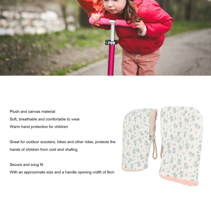 Kids Bike Gloves for Balance Bikes Riding Adjustable Drawstring Soft
