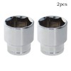Auniwaig 1/2" Drive 1-1/4" 6-Point Impact Socket,Imperial Chrome Vanadium 2pcs